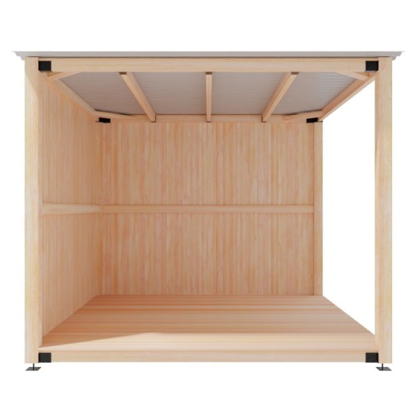 Pergola glavna 4 stupa, krov lim SIVI