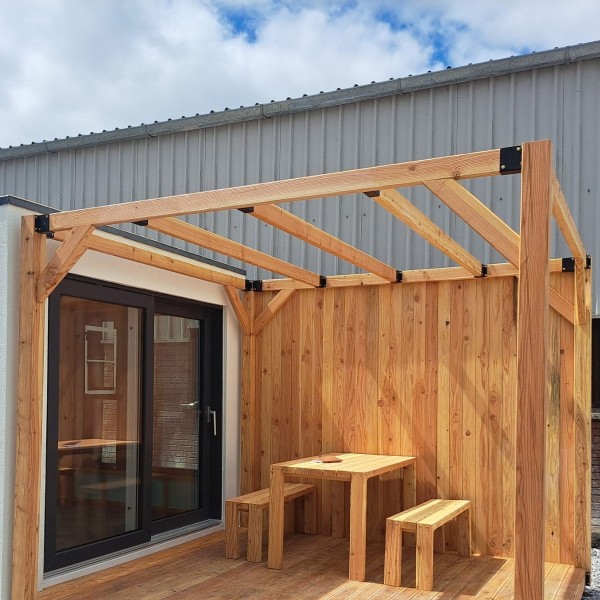 Douglas Fir Pergola Beam/Rafters Planed and Sanded  Post Size: 50 x100x2780 mm